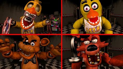 SFM FNAF UCN Jumpscares Ultimate Compliation YouTube