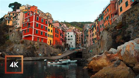 Relaxing Morning In Cinque Terre Riomaggiore Italy Sea Sounds For