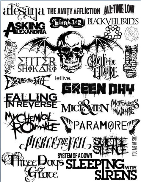 Greatest Punk Rock Band Logos