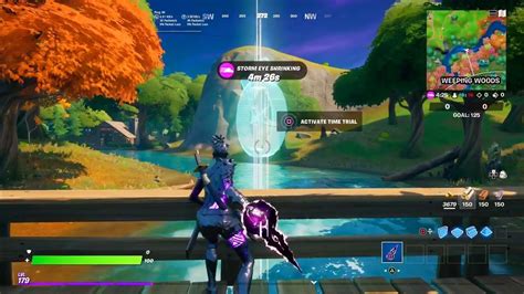 Fortnite Complete The Swimming Time Trial At Weeping Woods Season