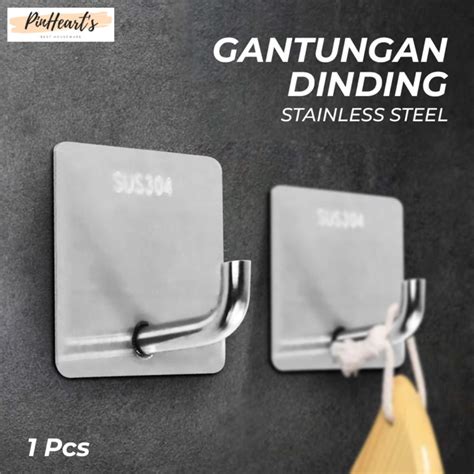 Jual GANTUNGAN DINDING SERBAGUNA HOOK HANGER STAINLESS STEEL SUS 304