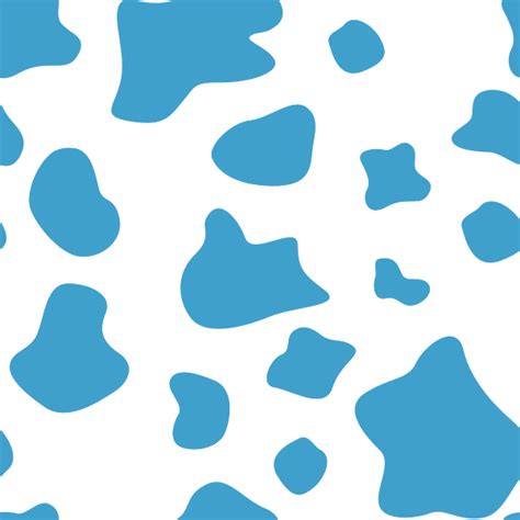 Blue Cow Print Background