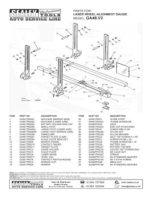 Fillable Online Sitebox Ltd Parts For Laser Wheel Alignment Gauge