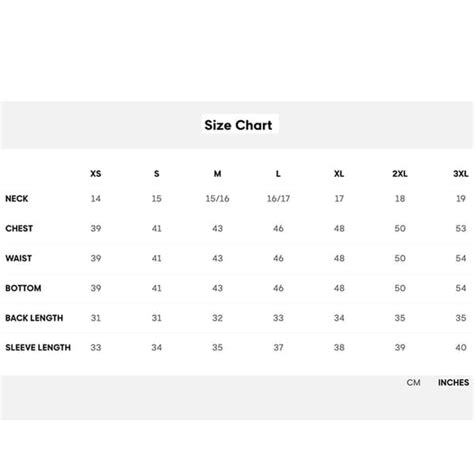 Gant Shirts Size Chart Online Changeyourwindows