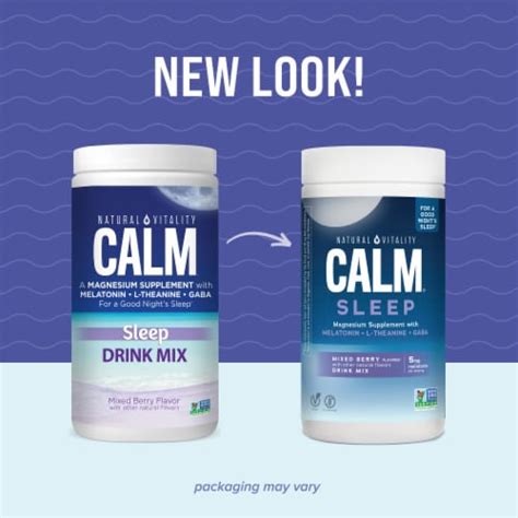 Natural Vitality Calm Mixed Berry Flavored Sleep Magnesium Supplement