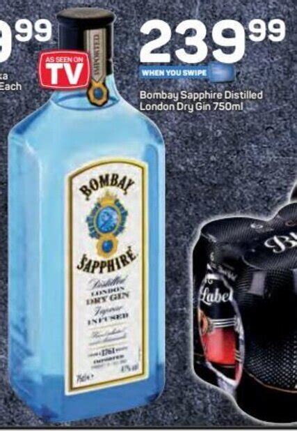 Bombay Sapphire Distilled London Dry Gin 750ml Offer At Pick N Pay