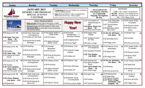 Woodstock Senior Center Calendar