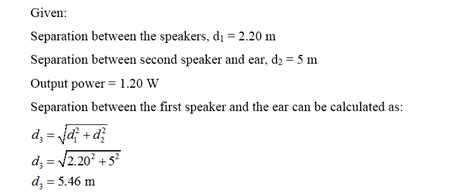 Answered In The Figure Two Speakers Separated Bartleby