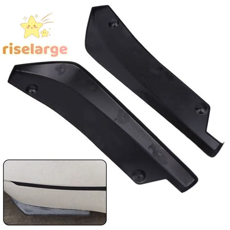 RiseLargeS 1 Pair Carbon Fiber Winglets Side Skirt Extension