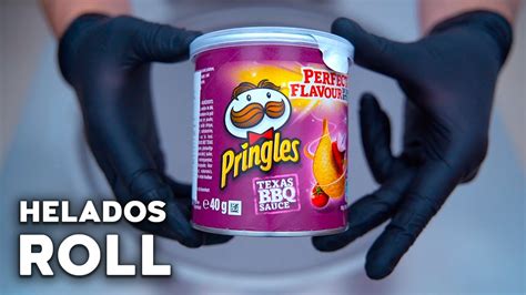 Helado De Pringles Bbq Asmr Ice Cream Rolls Helado En Rollo Helado A La Plancha