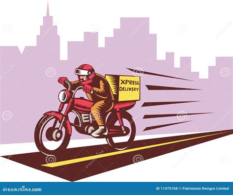 Courier Delivery Motorcycle Royalty Free Stock Photos Image 11475168