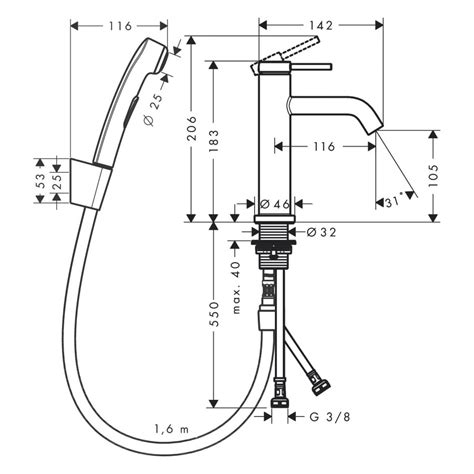 Hansgrohe Tecturis S Jednouchwytowa bateria umywalkowa 110 z główką