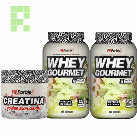 COMBO WHEY E CREATINA 2 Whey Protein Gourmet Pote 907g E 1 Creatina