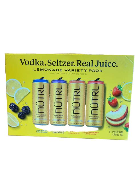 Nutrl Lemonade Variety 8 Pack 120 Oz Leivine Wine And Spirits