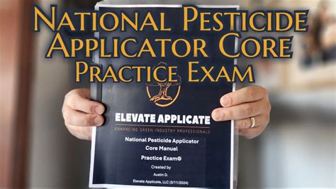 National Pesticide Applicator Certification Core Practice Exam Youtube