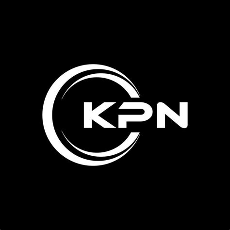 KPN letter logo design in illustration. Vector logo, calligraphy ...