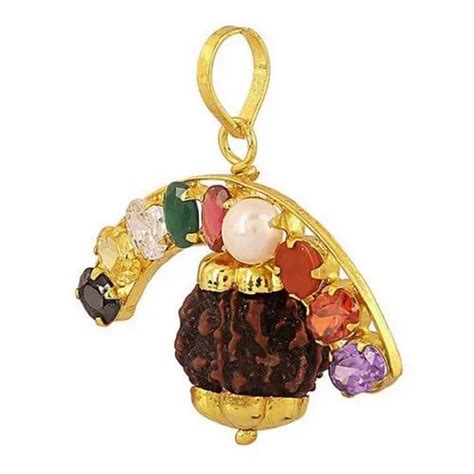 Navratna Pendant Party Wear Navratan Pendant Manufacturer From Jaipur