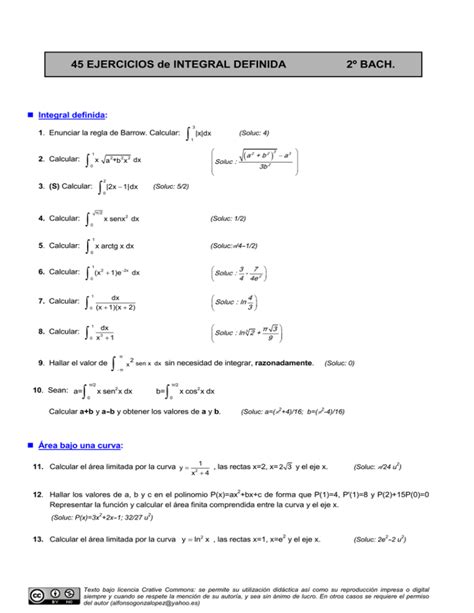 Integral Definida Página Web De Alfonso González