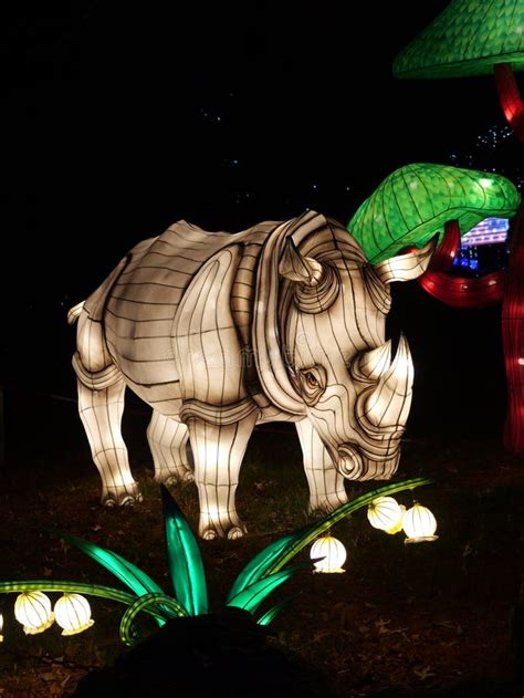 Glowild Christmas Lights at the Kansas City Zoo Editorial Photo - Image ...