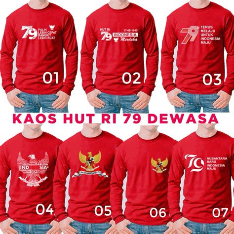 Jual Kaos Hut Ri Kaos Agustus Kaos Dirgahayu Kemerdekaan