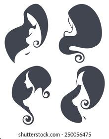 Vector Collection Naked Girls Silhouettes Reach Stock Vector Royalty Free 250056475 Shutterstock