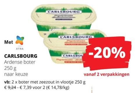 Carlsbourg Ardense Boter 250g Promotie Bij Spar Colruyt