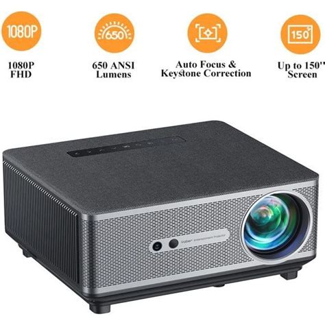 Vid Oprojecteur G Wifi Bluetooh Yaber K Ansi Lumens K Support