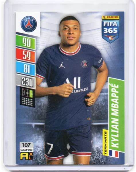 Carta Kylian Mbappe Panini Psg Eur Picclick It