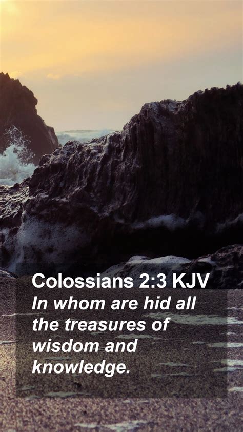 Colossians Kjv Mobile Phone Wallpaper In Whom Are Hid All The