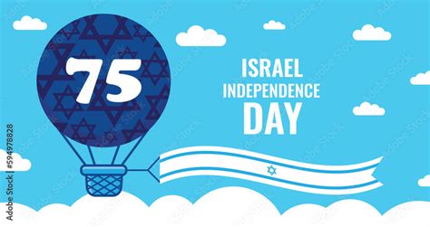 Happy Independence Day of Israel, 75-celebration. Israel Independence ...