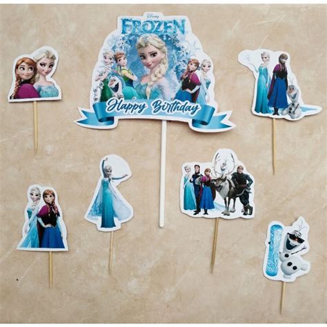 Jual Hiasan Dekorasi Kue Cake Topper Ulang Tahun Karakter Frozen