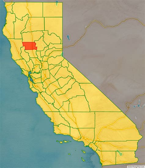 Map of Glenn County, California - Thong Thai Real