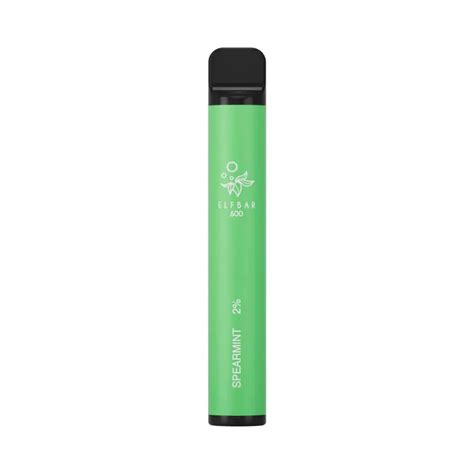 Elfbar Vape 600 Spearmint Uk Wide Next Day Delivery