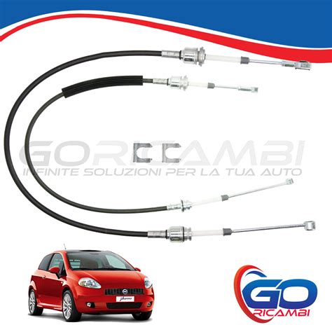 Coppia Cavi Cavo Leva Cambio Comando Marce Fiat Grande Punto