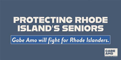 Protecting Rhode Island S Seniors Gabe Amo Democrat For Congress