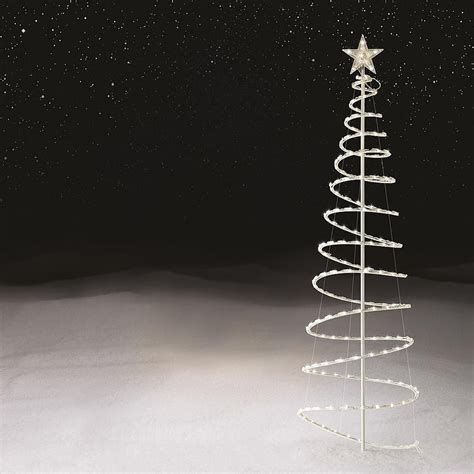 6 ft Spiral Tree with 250 Lights - Indoor/Outdoor Yard Decor