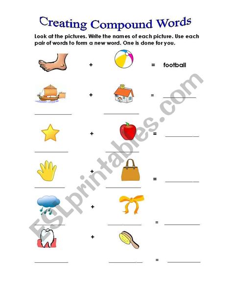 Compound Words Worksheet