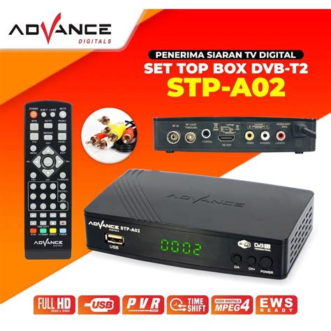 Jual Advance Digital Set Top Box Dvb T2 Stp A02stp A01 Penerima Siaran