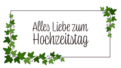 Alles Liebe Zum Hochzeitstag Text In German Language Happy Wedding Anniversary Greeting Card