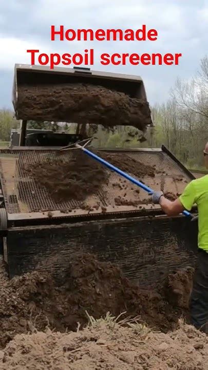 Homemade Topsoil Screener In Action Youtube