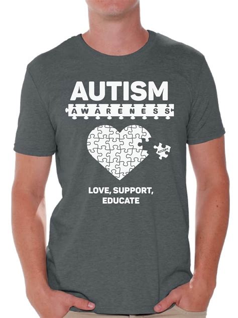 Awkward Styles Mens Autism Awareness Shirt Love Support Educate Autism