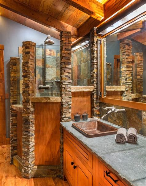 16 Fantastic Rustic Bathroom Designs That Will Take Your Breath Away