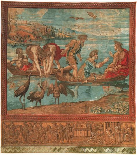 Raphael Miraculous Draught Of Fishes 1521 Tapestry Sistine Chapel