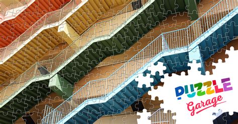Colorful fire escape Jigsaw Puzzle (Home, Facades) | Puzzle Garage