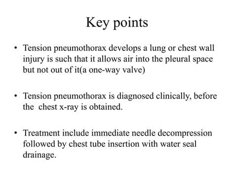 Tension Pneumothorax And Chest Trauma Pptx PPT