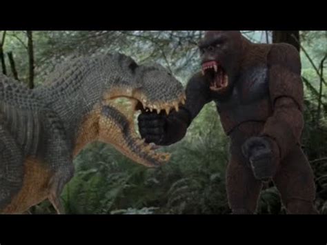 King Kong Vs Vastatosaurus Rex Stop Motion Youtube