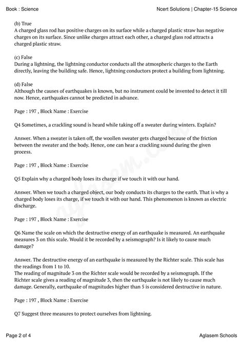 NCERT Solutions For Class 8 Science Chapter 12 Some Natural Phenomena