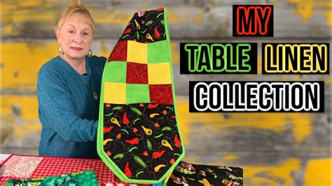 My Personal Table Linen Collection The Sewing Room Channel Youtube