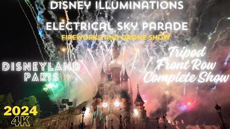 4K Disney Illuminations Fireworks Electrical Sky Parade Drone Show