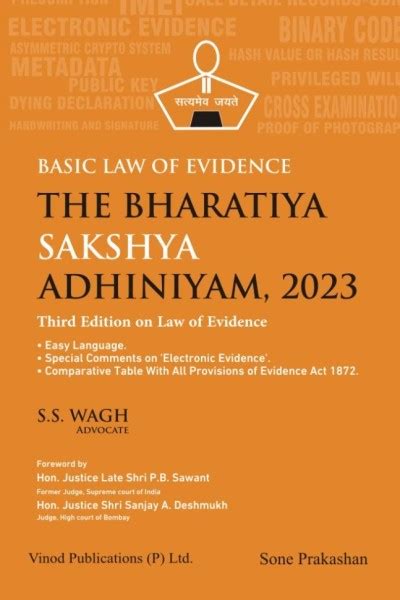 Basic Law Of Evidence The Bharatiya Sakshya Adhiniyam 2023